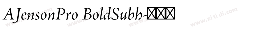 AJensonPro BoldSubh字体转换